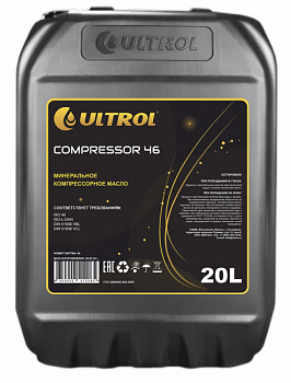 Масло компрессорное Ultrol Compressor 46 46_20л (минеральное)