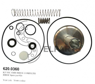Ремкомплект клапана RВ80Е код 620.0360_1