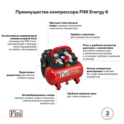 Компрессор безмасляный FINI ENERGY 6_1