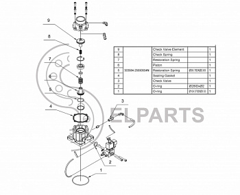 ремкомплект впускного клапана AIV-50B-L_(18-22KW) для AC 240 код 303584-25550504N
