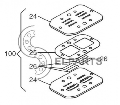 F 1129703272 (9700003272) Клапанная группа AB360 (аналог 9100270260, 4231280000)