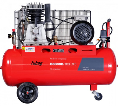 Компрессор B6800B_100 СТ5 (690л-мин_100л_10бар_4кВт_380В)-1