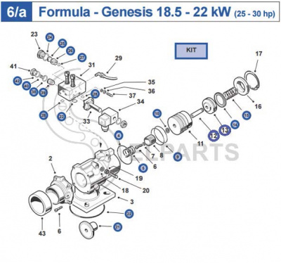 Ремкомплект впуск клапана R40E для FORMULA (BA69) (замена кода 9056815) код 9056904 (8973035343)